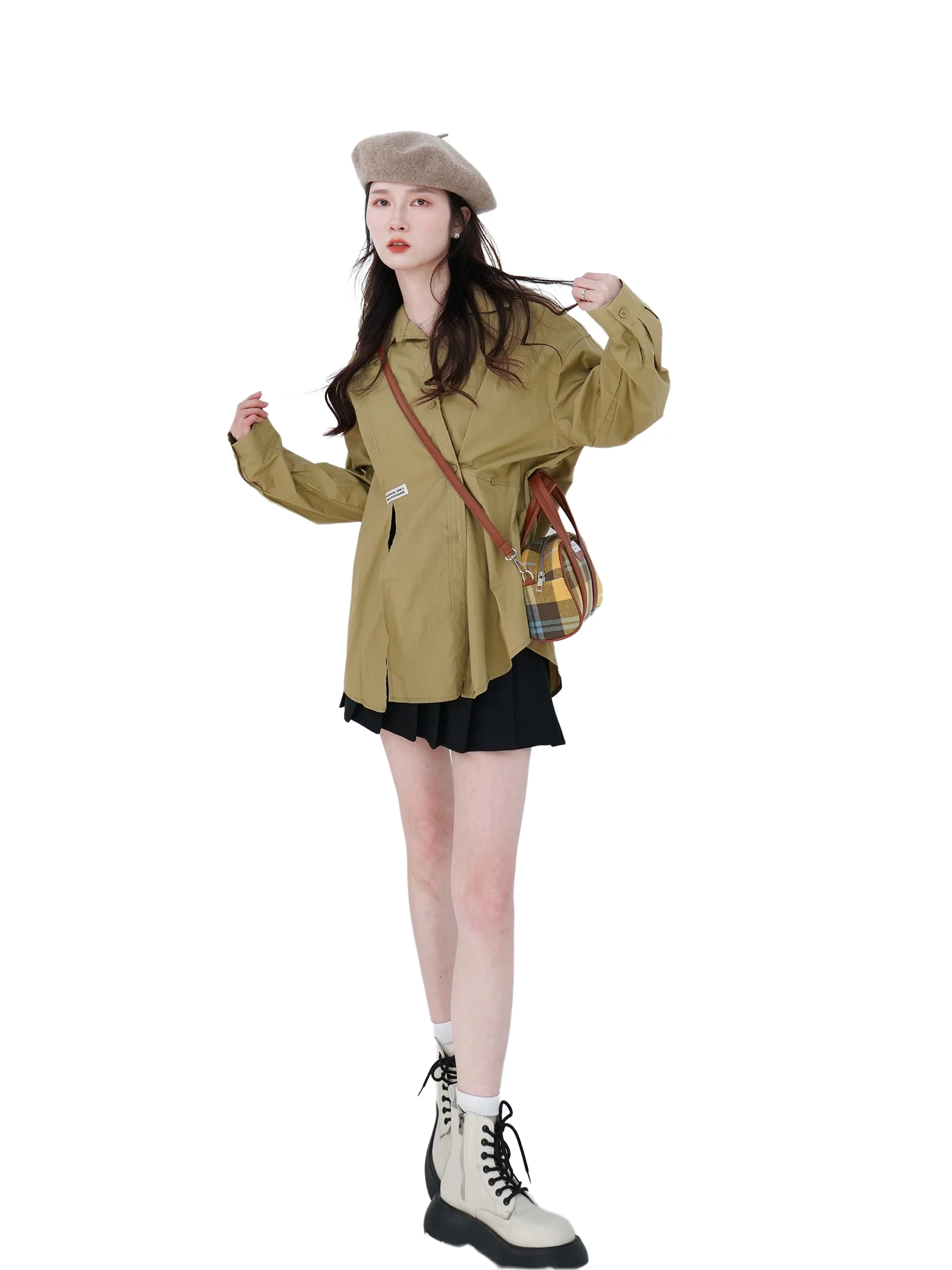 YUKIYXX Stripe irt And Scarf Two-Piece Set Casual Versatile Loose Women's Faion plus Size Comfortable Retro Sle Long Sl...
YUKIYXX Stripe irt And Scarf Two-Piece Set Casual Versatile Loose Women's Faion plus Size Comfortable Retro Sle Long Sl...