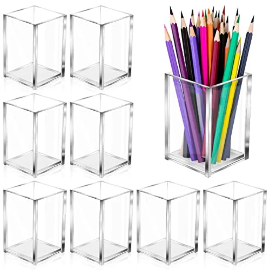 10 Pack Clear Acrylic Pen Holder Makeup Brush Holder Desktop Pencil Organizer Acrylic Pencil Cup Stationery Organizer Accessory
10 Pack Clear Acrylic Pen Holder Makeup Brush Holder Desktop Pencil Organizer Acrylic Pencil Cup Stationery Organizer Accessory