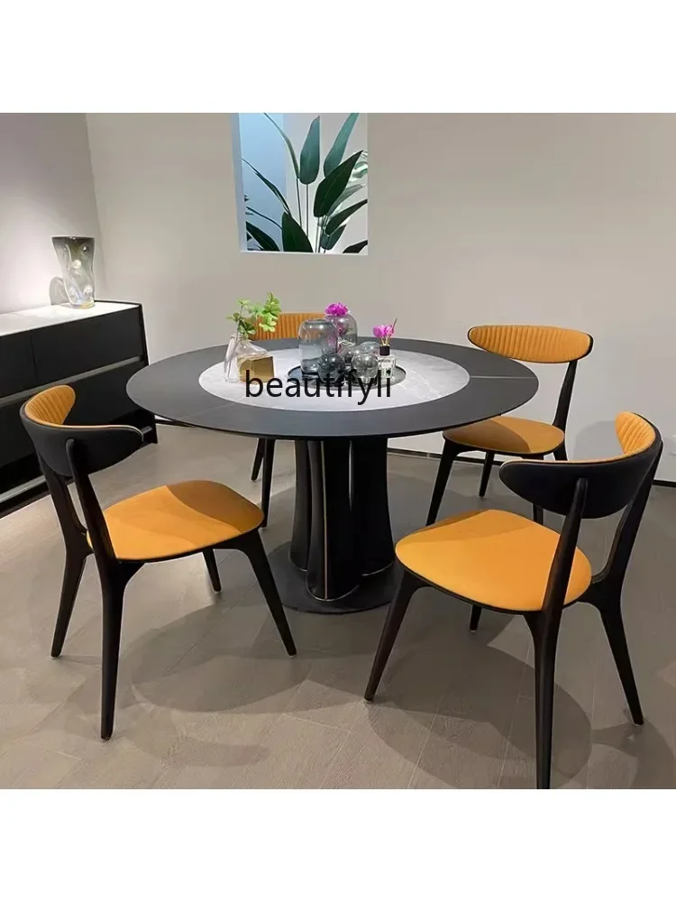 xzDining Chair Armchair Guest Leather Solid Wooden Frame Italian Minimalist Conference Chair Cafe Sample Room Leisure Chair 
xzDining Chair Armchair Guest Leather Solid Wooden Frame Italian Minimalist Conference Chair Cafe Sample Room Leisure Chair