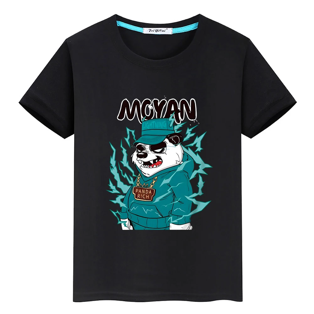 Panda Animal Cartoon Print Tee-shirt Boys and Girls Short Sleeve Tee-shirt 100% Cotton Summer Tees Streetwear Casual O-neck Tops
Panda Animal Cartoon Print Tee-shirt Boys and Girls Short Sleeve Tee-shirt 100% Cotton Summer Tees Streetwear Casual O-neck Tops