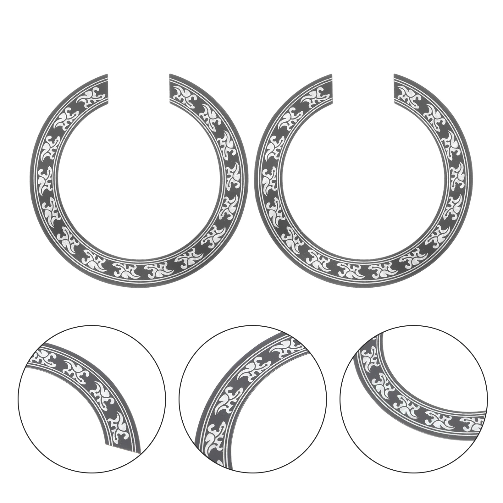 2 Pcs Mosaic Guitar Mouth Stickers Acoustic Sound Hole Decal Pvc Fretboard Rosette
2 Pcs Mosaic Guitar Mouth Stickers Acoustic Sound Hole Decal Pvc Fretboard Rosette