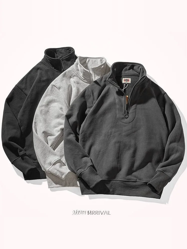 Thickened Fleece Loose Hoodie Men's Casual Outerwear Stand Collar Sweatshirt Student Style Trendy Autumn Winter Jacket
Thickened Fleece Loose Hoodie Men's Casual Outerwear Stand Collar Sweatshirt Student Style Trendy Autumn Winter Jacket