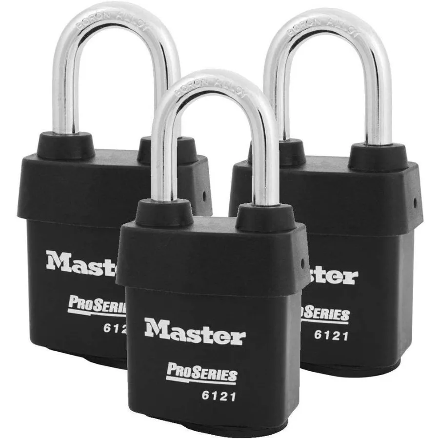 Three 3 High Security Pro Series Padlocks 6121NKALF-3 with BumpStop Technology for Enhanced Protection in Industrial Commercial
Three 3 High Security Pro Series Padlocks 6121NKALF-3 with BumpStop Technology for Enhanced Protection in Industrial Commercial