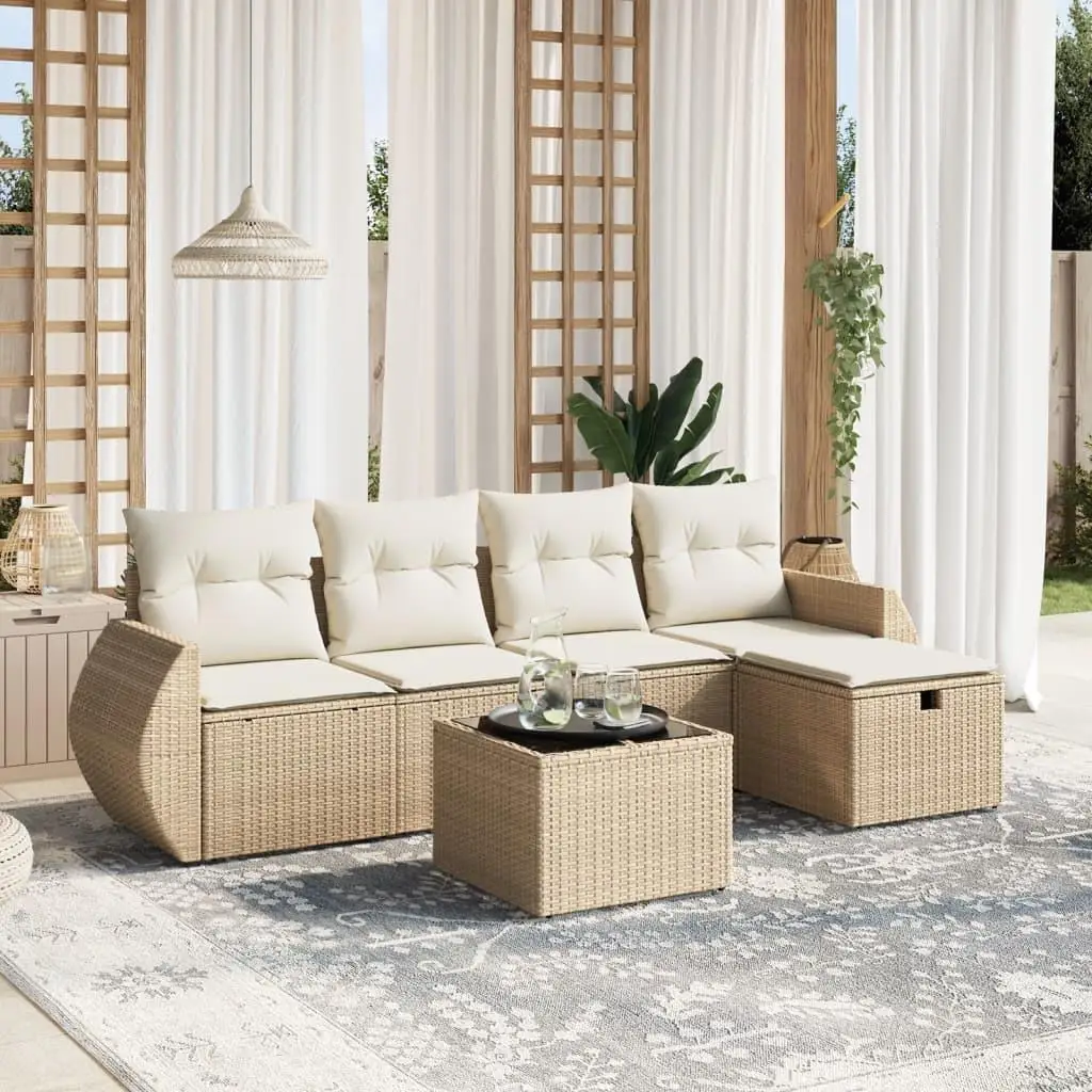 Beige Poly Rattan Large Modular Garden Sofa Set Comfortable Outdoor Seating Arrangement
Beige Poly Rattan Large Modular Garden Sofa Set Comfortable Outdoor Seating Arrangement