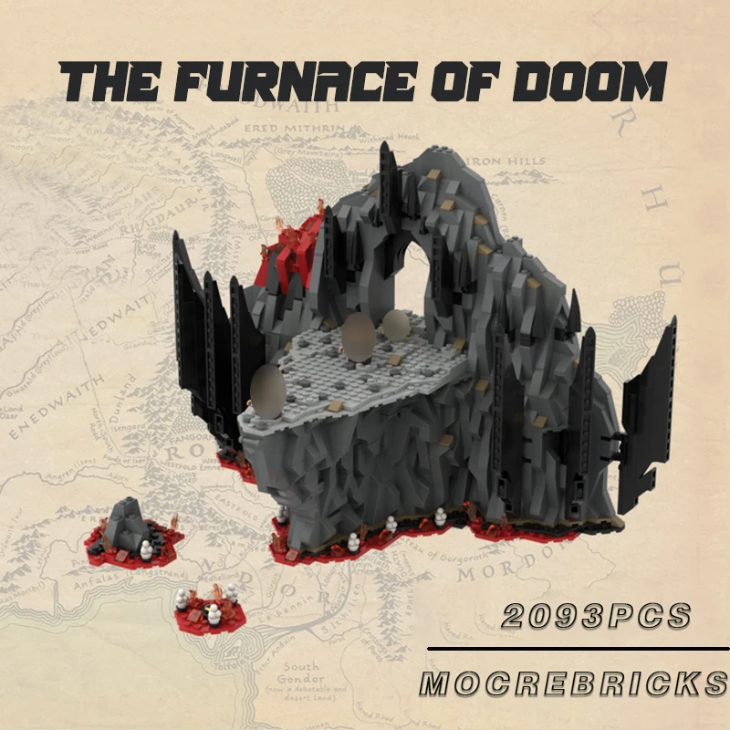 Famous Movie UCS MOC The Furnace of Doom Building Block Model Bricks DIY Assembly Collector Series Toys Xmas Gifts
Famous Movie UCS MOC The Furnace of Doom Building Block Model Bricks DIY Assembly Collector Series Toys Xmas Gifts