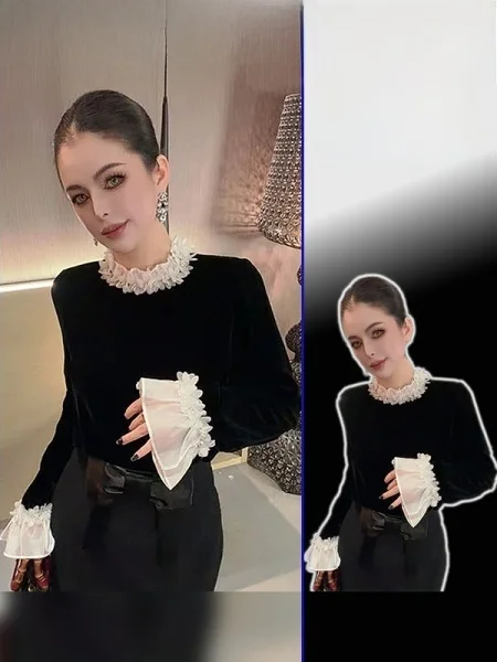 Женская корейская повседневная блузка больших размеров с рюшами и пэчворком, весенняя новинка, стройнящий топ, элегантный модный прямой крой, длинный рукав
Женская корейская повседневная блузка больших размеров с рюшами и пэчворком, весенняя новинка, стройнящий топ, элегантный модный прямой крой, длинный рукав