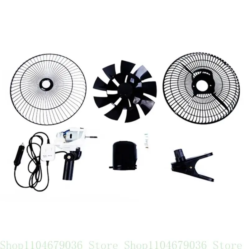 652F Portable Car Fan with Adjustable Speeds & Oscillating Clip Oscillating Car Fan Powerful Car Fan for Vehicle Cooling
652F Portable Car Fan with Adjustable Speeds & Oscillating Clip Oscillating Car Fan Powerful Car Fan for Vehicle Cooling