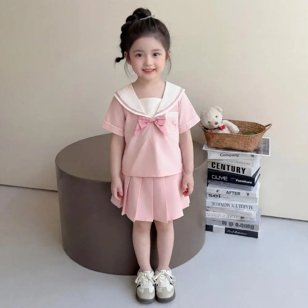 Sanrio Hello Kitty Girls Suit Summer 2026 New College Skirt Kids Short-Sleeved T-Shirt Baby Pleated Skirt Children's Clothes
Sanrio Hello Kitty Girls Suit Summer 2026 New College Skirt Kids Short-Sleeved T-Shirt Baby Pleated Skirt Children's Clothes
