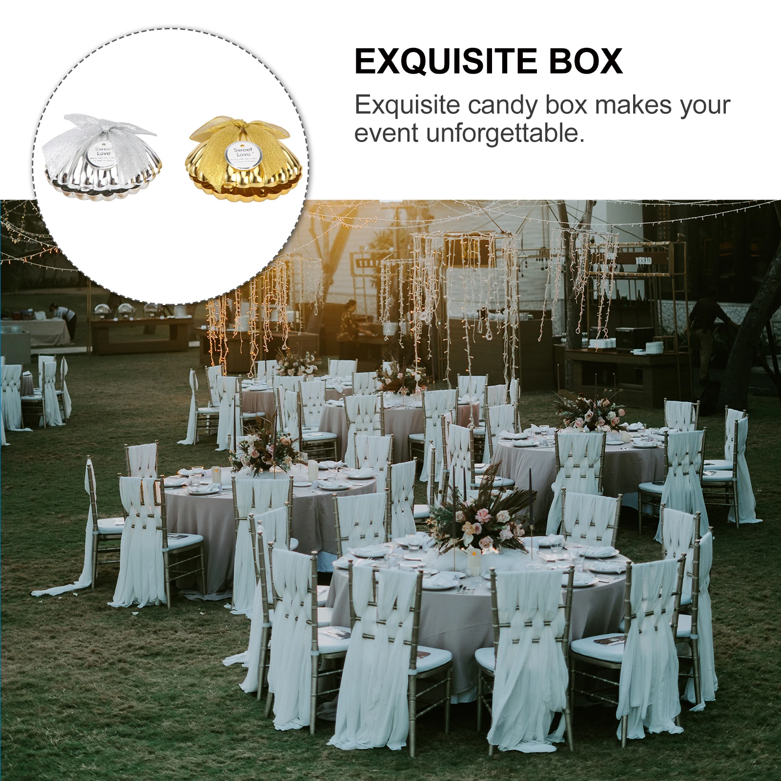 20 PCS Shell Shaped Candy Box Boxes Favor Chocolate Gift Container Wedding Exquisite
20 PCS Shell Shaped Candy Box Boxes Favor Chocolate Gift Container Wedding Exquisite