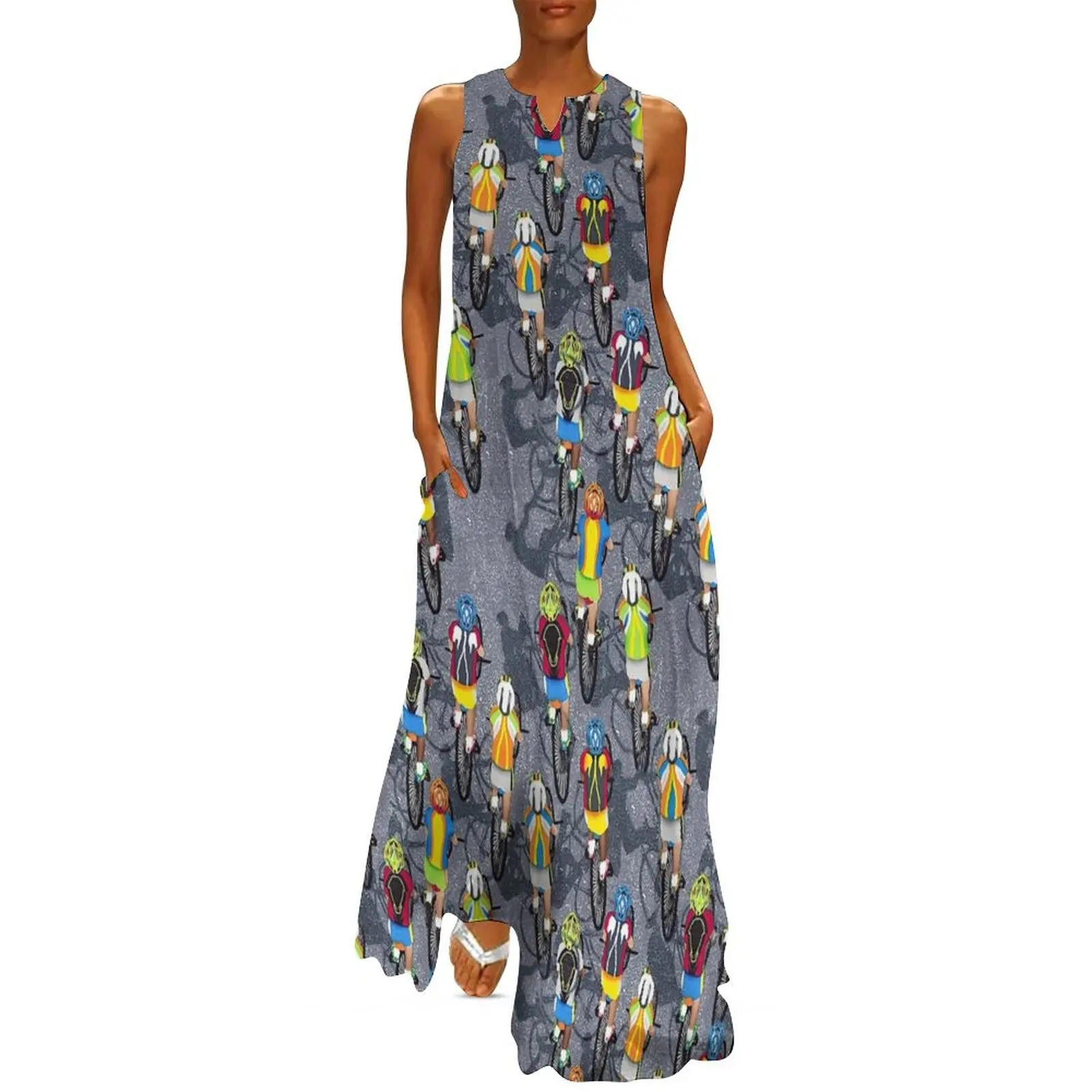 Cyclists On Asphalt Long Dress elegant and pretty women's dresses summer dresses women 2025
Cyclists On Asphalt Long Dress elegant and pretty women's dresses summer dresses women 2025