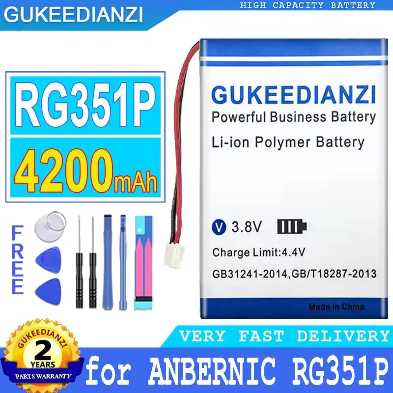 For Anbernic RG351P Retro Handheld Game Console Premium Replacement 4200mAh Safe Retro Handheld Game Console Battery
For Anbernic RG351P Retro Handheld Game Console Premium Replacement 4200mAh Safe Retro Handheld Game Console Battery
