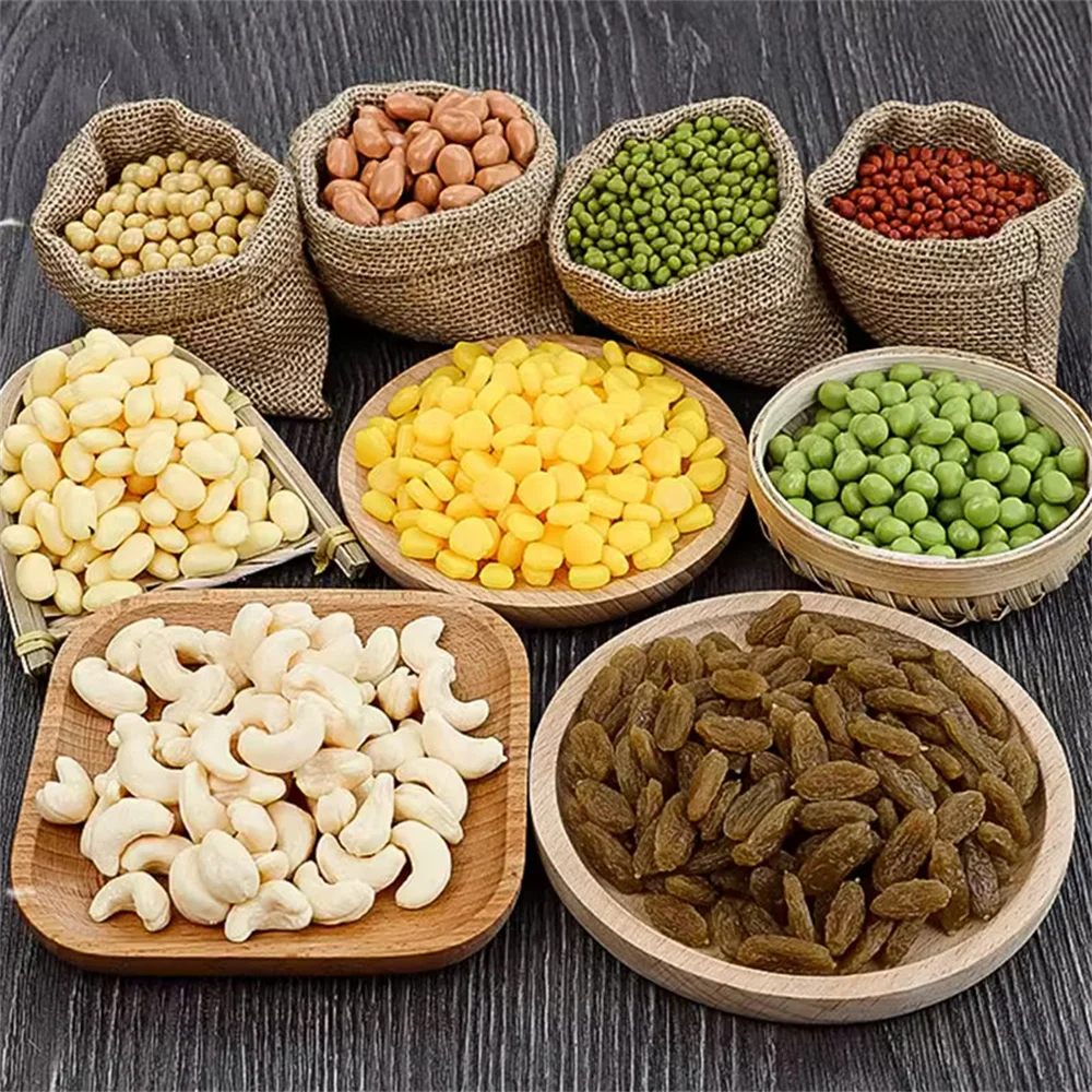 100 g/lot artificial food lotus seed raisin wheat rice beans peanut corn almond cashew pistachio simulation fake dry nuts model
100 g/lot artificial food lotus seed raisin wheat rice beans peanut corn almond cashew pistachio simulation fake dry nuts model
