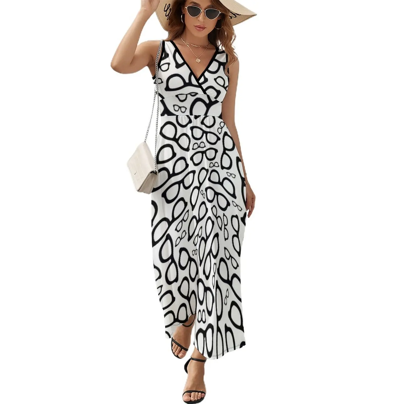 Smart Glasses Pattern Sleeveless Dress clothes elegant women's dresses for wedding elegant chic wedding evening dresses
Smart Glasses Pattern Sleeveless Dress clothes elegant women's dresses for wedding elegant chic wedding evening dresses