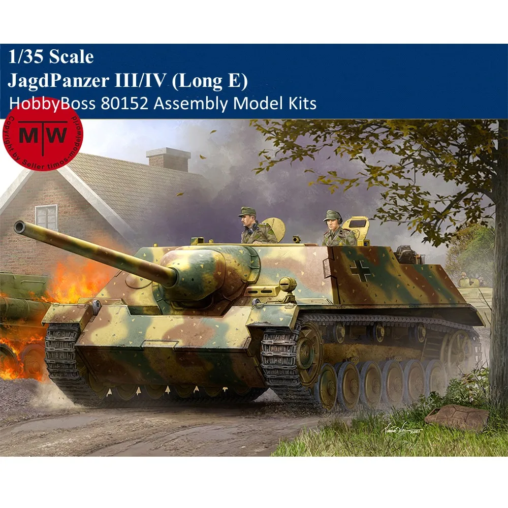 HobbyBoss 80152 1/35 Scale JagdPanzer III/IV (Long E) Military Plastic Tank Assembly Model Kits
HobbyBoss 80152 1/35 Scale JagdPanzer III/IV (Long E) Military Plastic Tank Assembly Model Kits