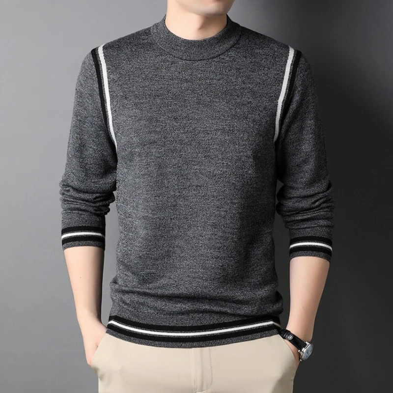 Men's Ribbed Slim Fit Wool Sweater, Solid Color Round Neck, Fine Knit Fashion Pullover Sweatshirt
Men's Ribbed Slim Fit Wool Sweater, Solid Color Round Neck, Fine Knit Fashion Pullover Sweatshirt