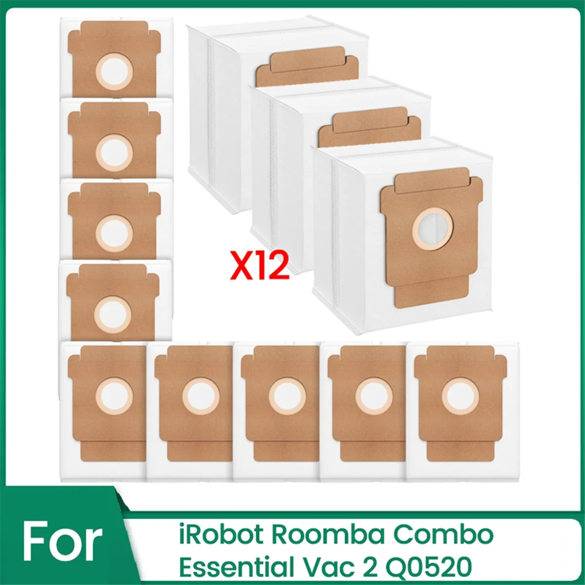 Розничные мешки для пыли для IRobot Roomba Essential Vac 2 Q0520, запасные части для робота-пылесоса, нетканый мешок для мусора, 12 шт.
Розничные мешки для пыли для IRobot Roomba Essential Vac 2 Q0520, запасные части для робота-пылесоса, нетканый мешок для мусора, 12 шт.