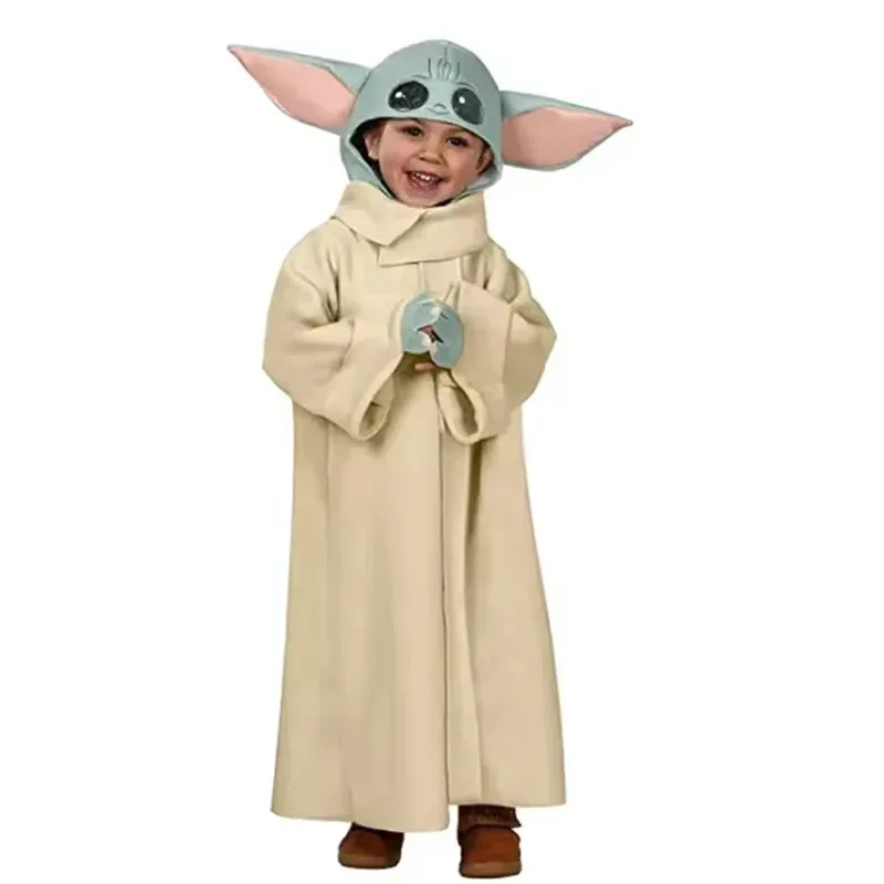 Halloween Alien cosplay costume Baby Yoda hooded cape robe for boys and girls universal Mandalorian theme party costume Cute Sta
Halloween Alien cosplay costume Baby Yoda hooded cape robe for boys and girls universal Mandalorian theme party costume Cute Sta