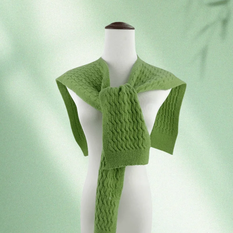 Knit Shawl Female Blouse Shoulders Fake Collar Cape Student Scarf Solid Color Neck Guard Scarve For Women
Knit Shawl Female Blouse Shoulders Fake Collar Cape Student Scarf Solid Color Neck Guard Scarve For Women