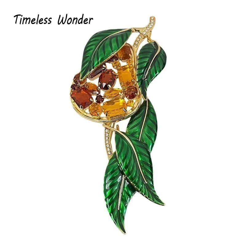 Timeless Wonder Crystal Enamel Zircon Geo Leaf Brooch Pins for Women Designer Jewelry Runway Top Gift Rare Trendy Classy 5255
Timeless Wonder Crystal Enamel Zircon Geo Leaf Brooch Pins for Women Designer Jewelry Runway Top Gift Rare Trendy Classy 5255