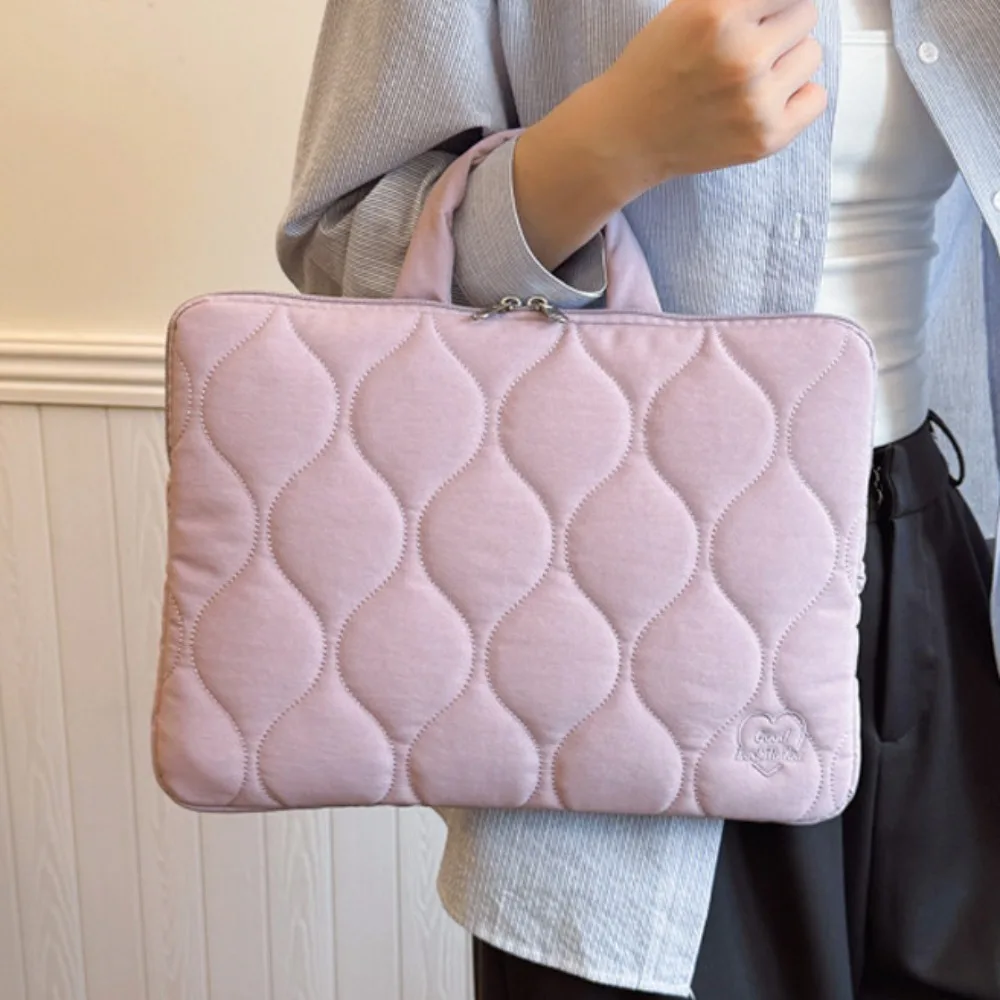 Laptop Case Handle Style Laptop Sleeve Sweet Portable Computer Handbag Simple Lightweight Laptop Bags Commute