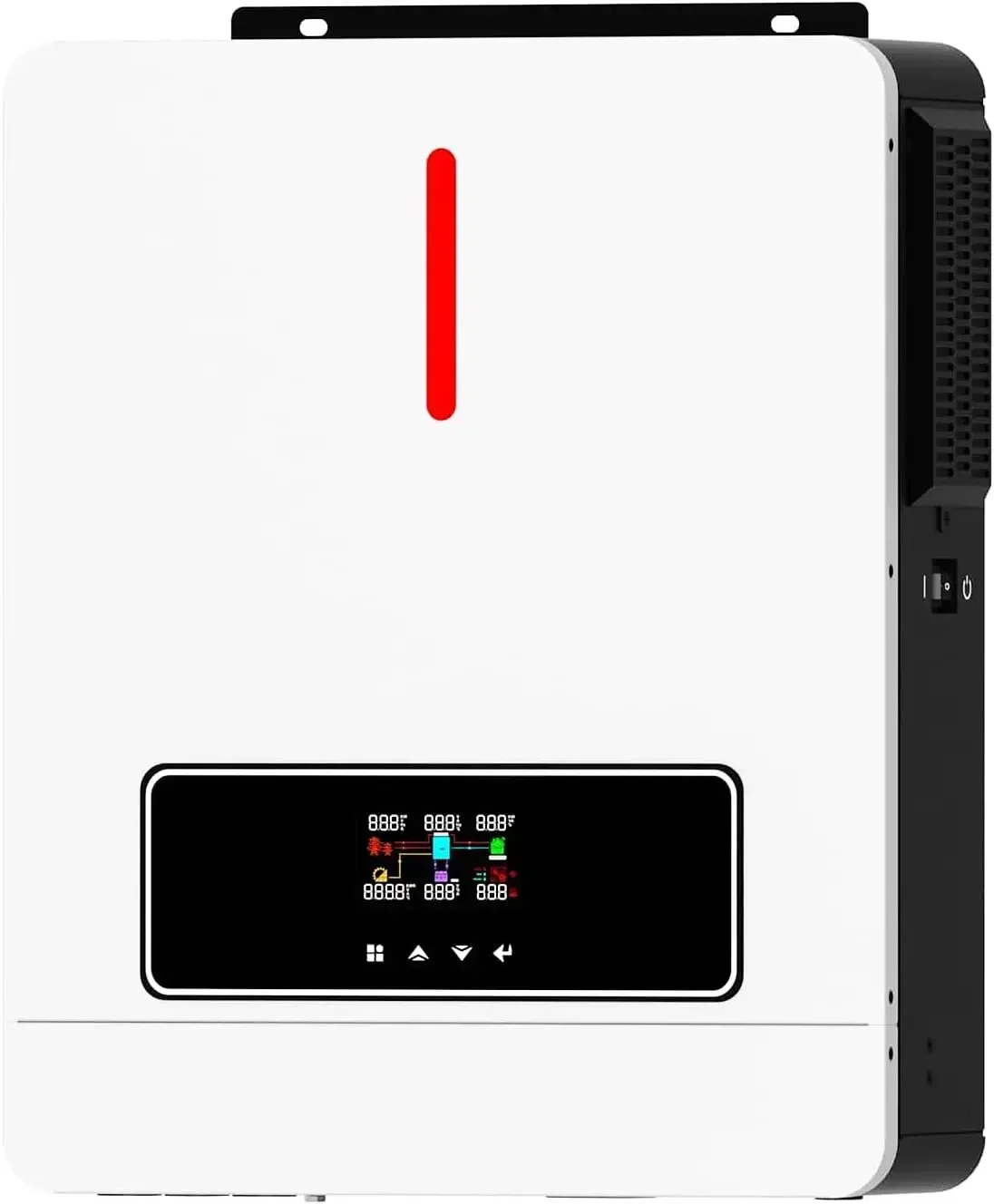 3600W Hybrid Solar Inverter - 24V DC to 110V AC Pure Sine Wave, Built-in 120A MPPT Controller, Dustproof & Easy Installation for
3600W Hybrid Solar Inverter - 24V DC to 110V AC Pure Sine Wave, Built-in 120A MPPT Controller, Dustproof & Easy Installation for