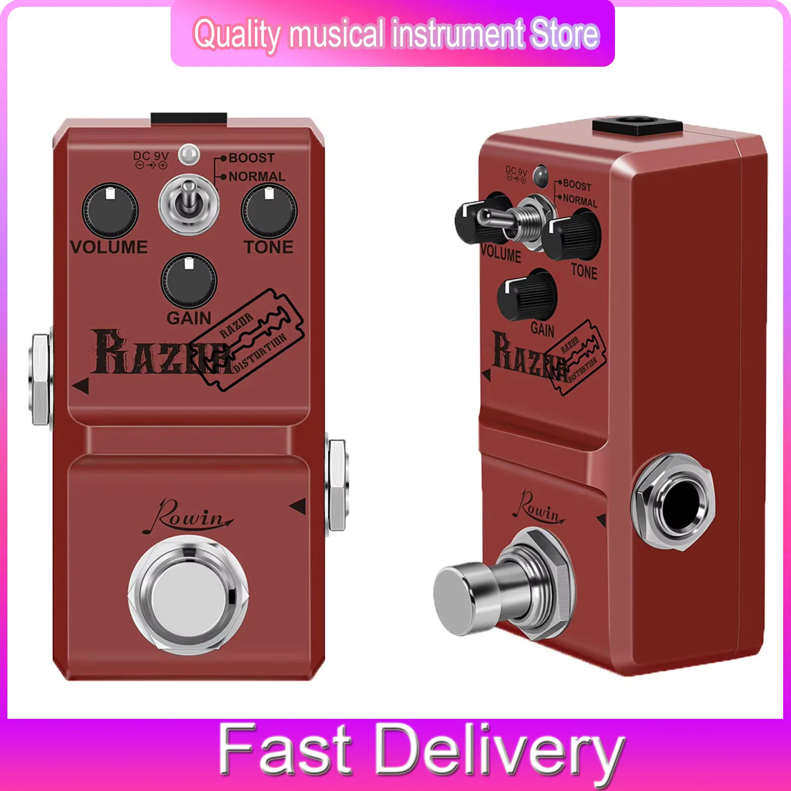 ROWIN Electric Guitar Effects Pedal Distortion Effect Metal Sounding Board True Bypass Pedal Electric Guitar Parts & Accessories
ROWIN Electric Guitar Effects Pedal Distortion Effect Metal Sounding Board True Bypass Pedal Electric Guitar Parts & Accessories