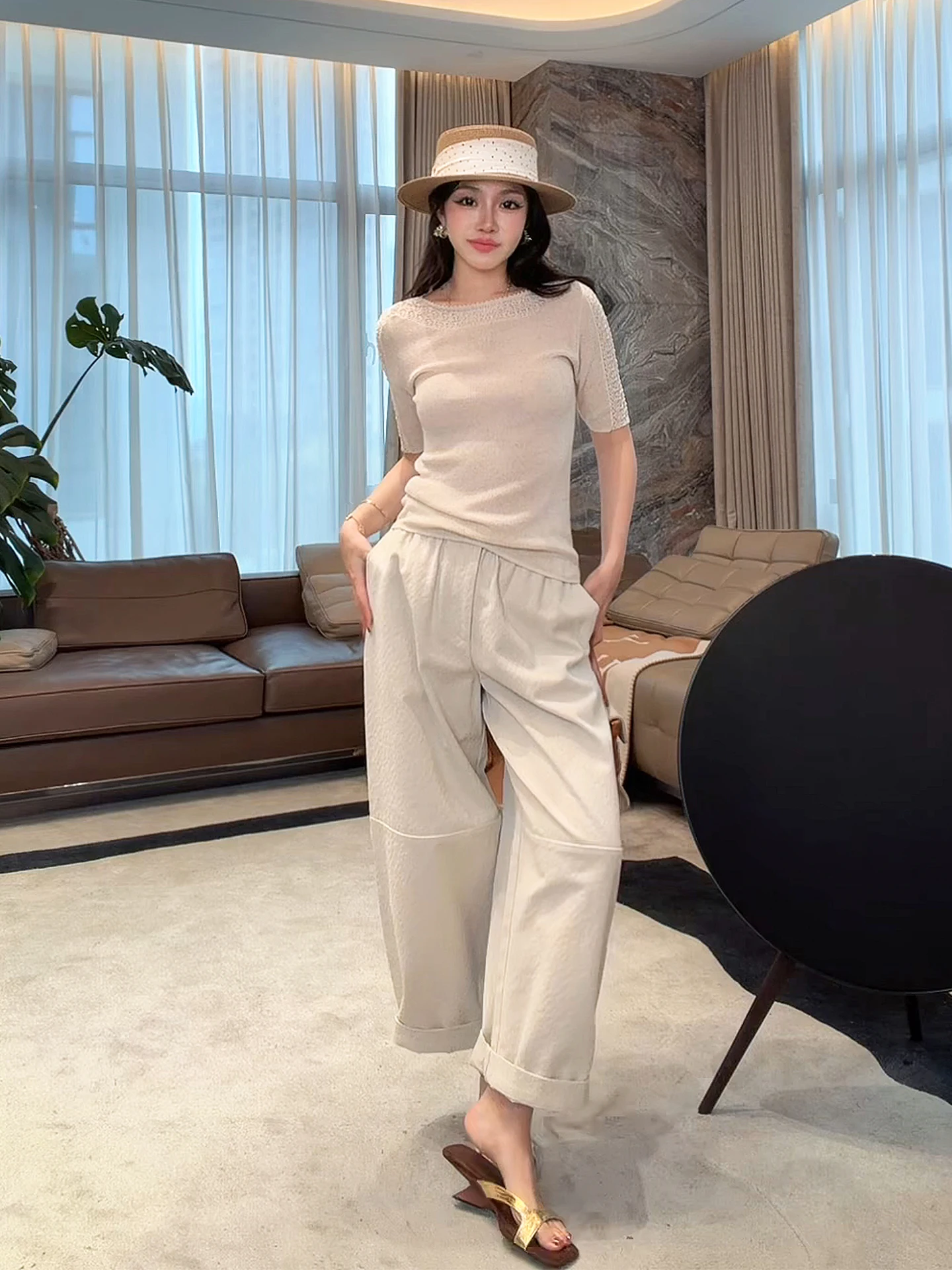 Me's Hooked Lace One oulder Knitwear Casual Slimming Faionable Spring Acetate Linen T-irt Street Sle round Ne ort...
Me's Hooked Lace One oulder Knitwear Casual Slimming Faionable Spring Acetate Linen T-irt Street Sle round Ne ort...