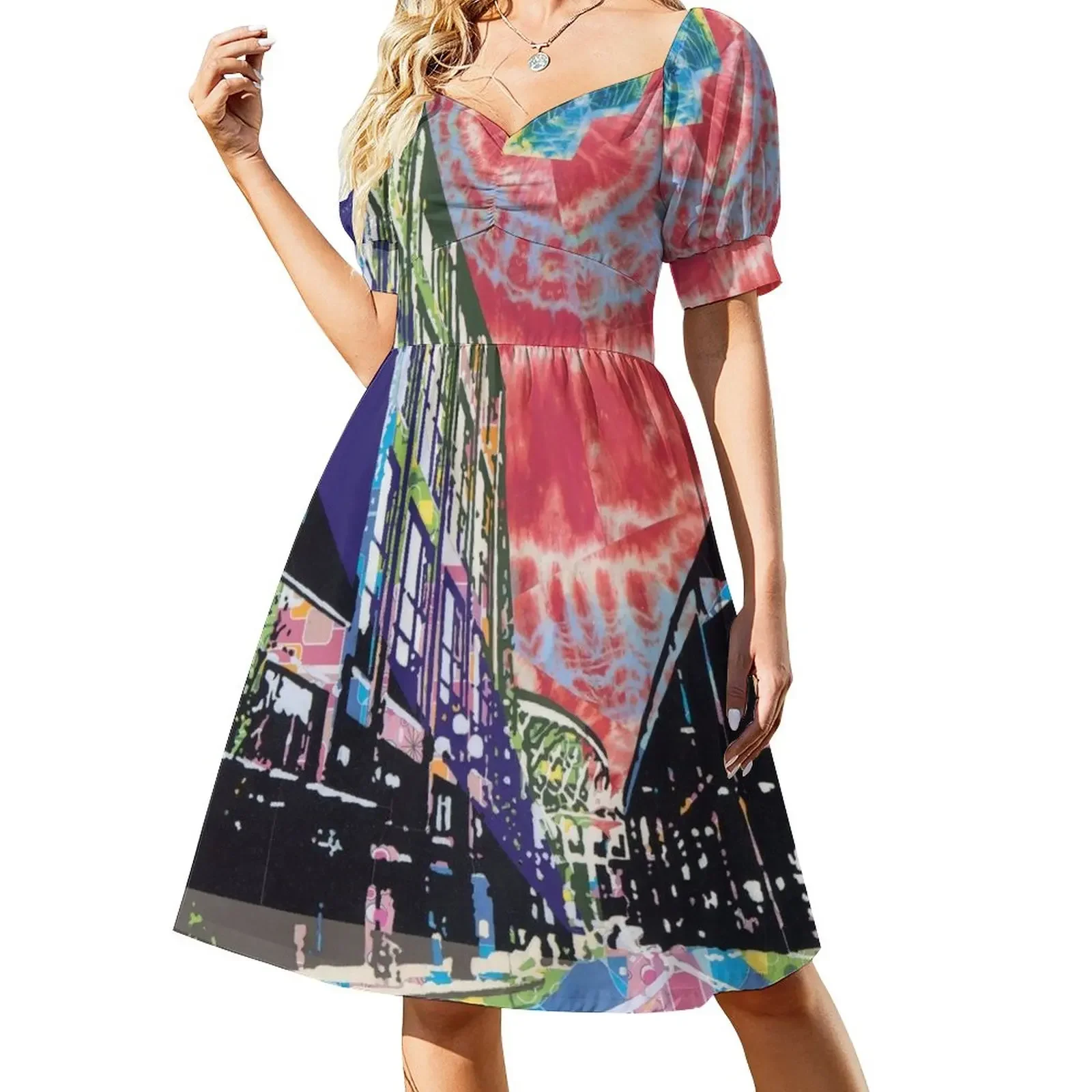 Stadium and the Viaduct Short-Sleeved Dress womens dress elegant and pretty women's dresses
Stadium and the Viaduct Short-Sleeved Dress womens dress elegant and pretty women's dresses