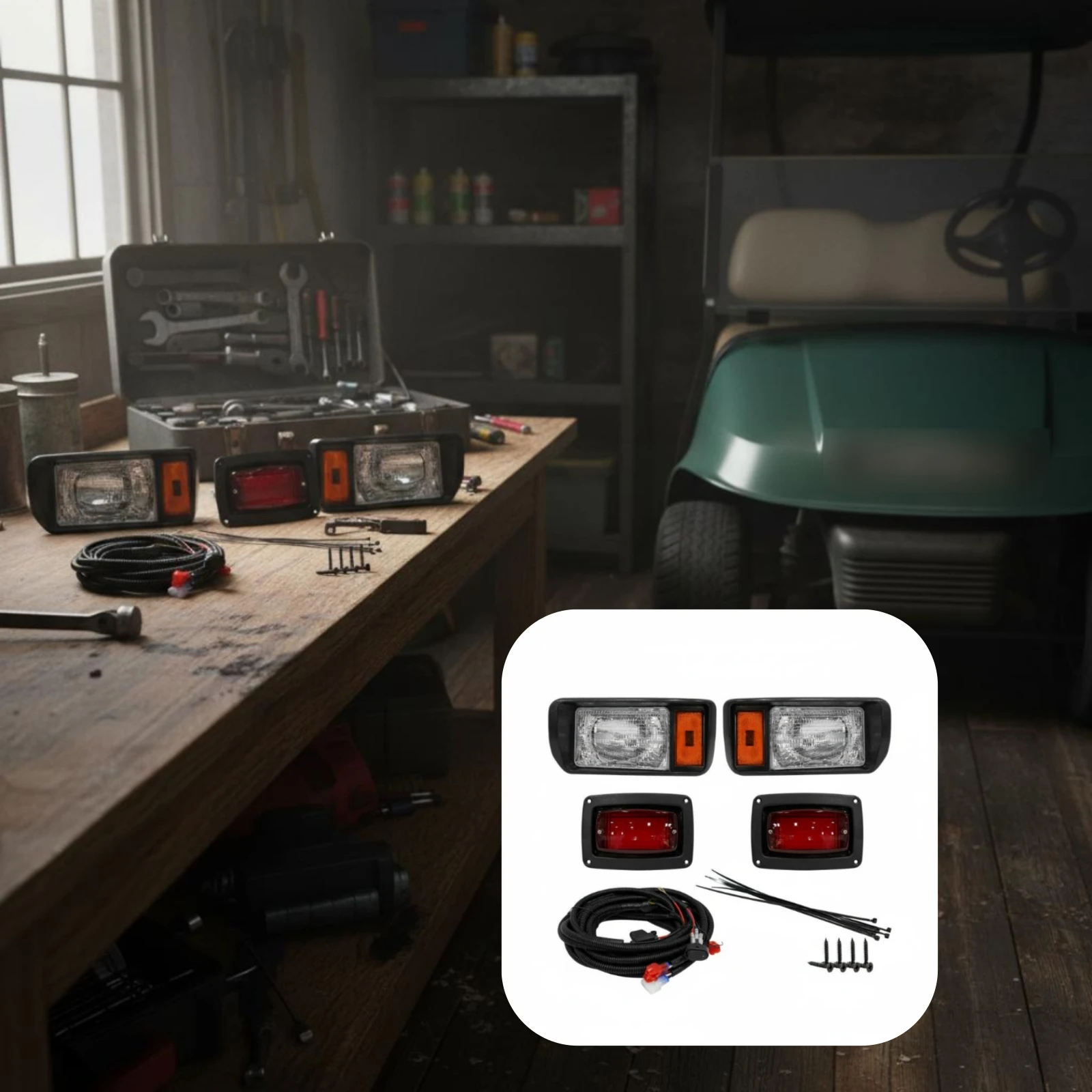 Club Car DS Light Kit Factory Design Golf Golf Vehicle Headlight and Taillight Kit Vehicle Lighting Long Service Life
Club Car DS Light Kit Factory Design Golf Golf Vehicle Headlight and Taillight Kit Vehicle Lighting Long Service Life