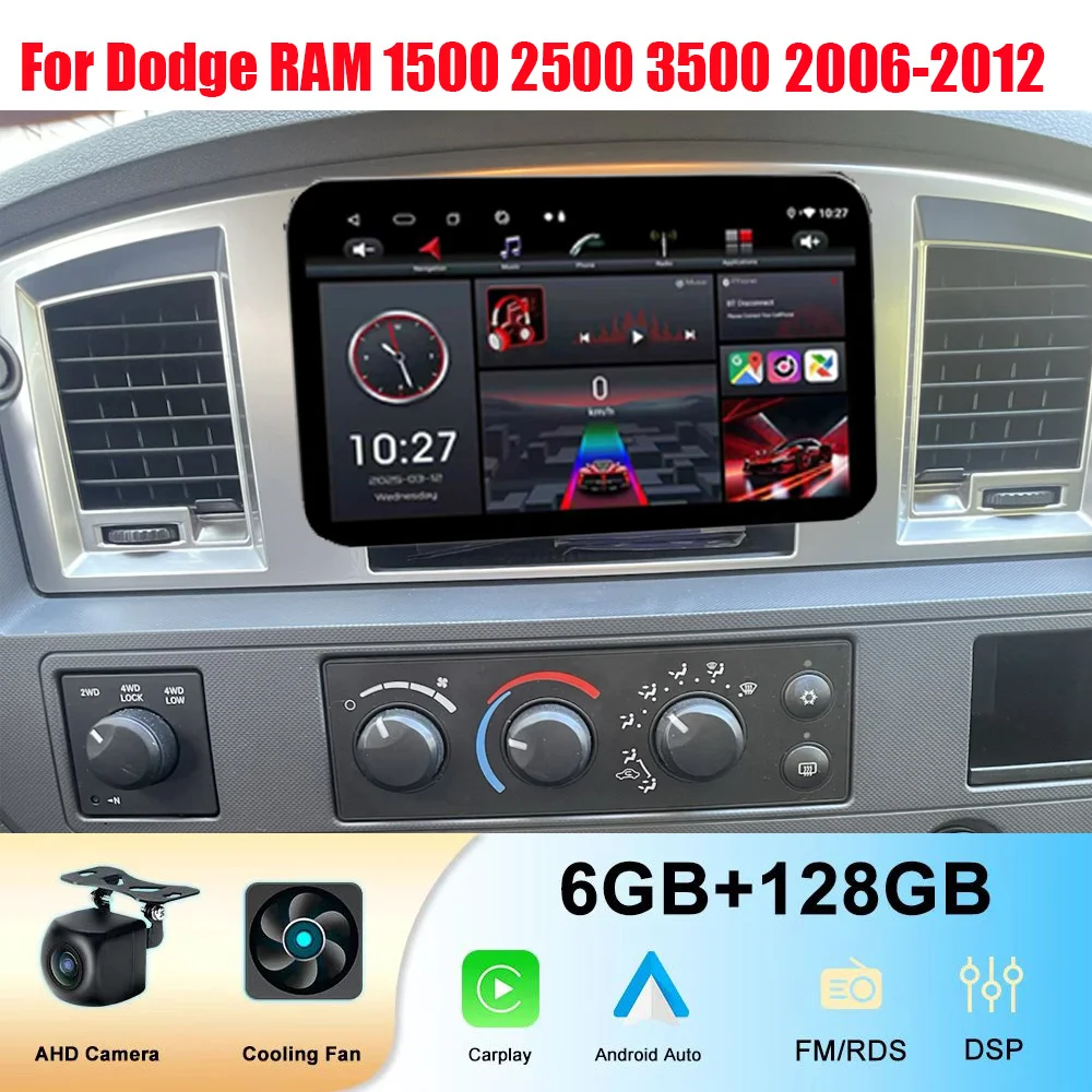 10" For Dodge RAM 1500 2500 3500 2006-2008 Car Radio Multimedia Stereo Navigation Wireless BT GPS Carplay Radio Head Unit
10" For Dodge RAM 1500 2500 3500 2006-2008 Car Radio Multimedia Stereo Navigation Wireless BT GPS Carplay Radio Head Unit