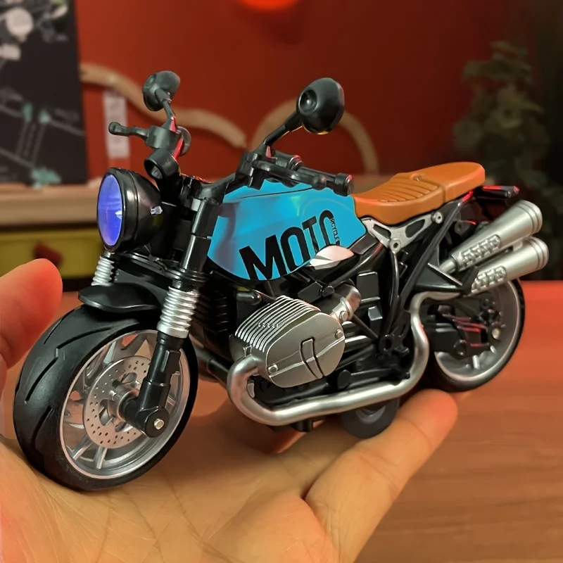 Игрушечный мотоцикл с функцией отката, звуком и светом, модель из сплава, игрушки-мотоциклы для подарков на Рождество и день рождения
Игрушечный мотоцикл с функцией отката, звуком и светом, модель из сплава, игрушки-мотоциклы для подарков на Рождество и день рождения