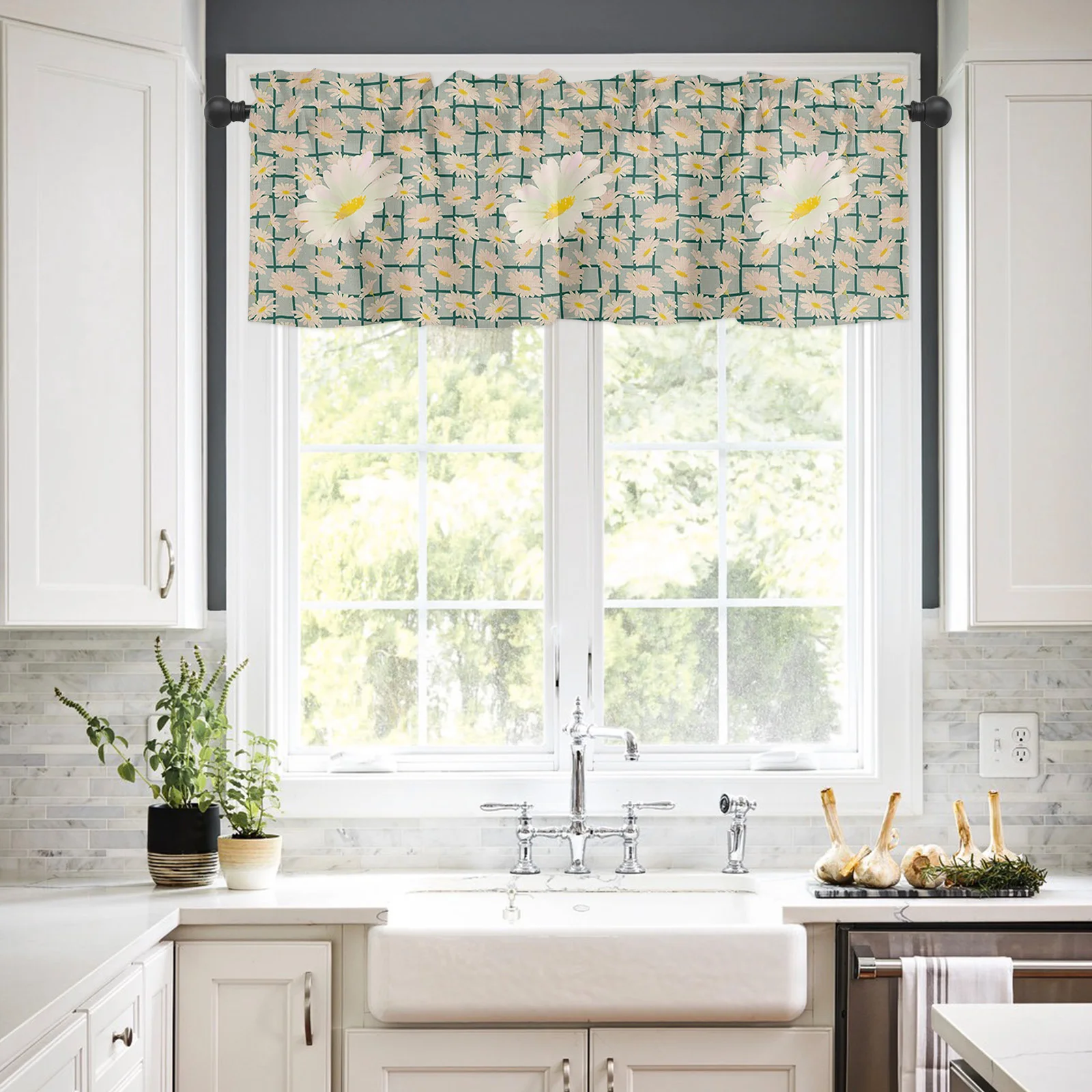 ZEDLIYU Valances for Windows Kitchen Living Room Small Window Valance Spring Floral Daisy 1 Panel
ZEDLIYU Valances for Windows Kitchen Living Room Small Window Valance Spring Floral Daisy 1 Panel