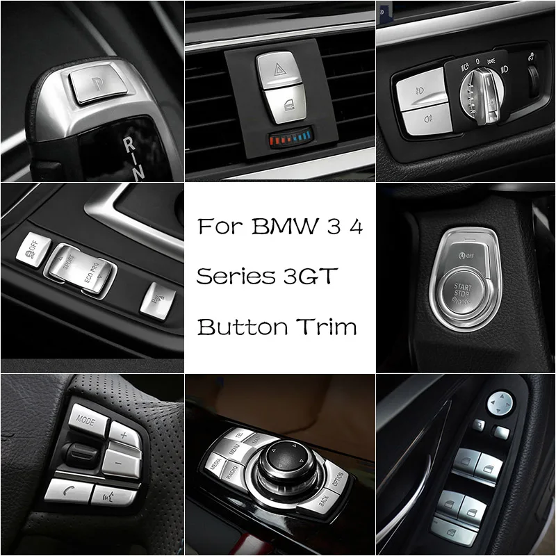 Chrome Gear Shift Panel Front Headlight Switch Engine Start Stop P Shift Button Cover Trim For BMW 2 3 4 Series 3GT F30 F20 F36
Chrome Gear Shift Panel Front Headlight Switch Engine Start Stop P Shift Button Cover Trim For BMW 2 3 4 Series 3GT F30 F20 F36