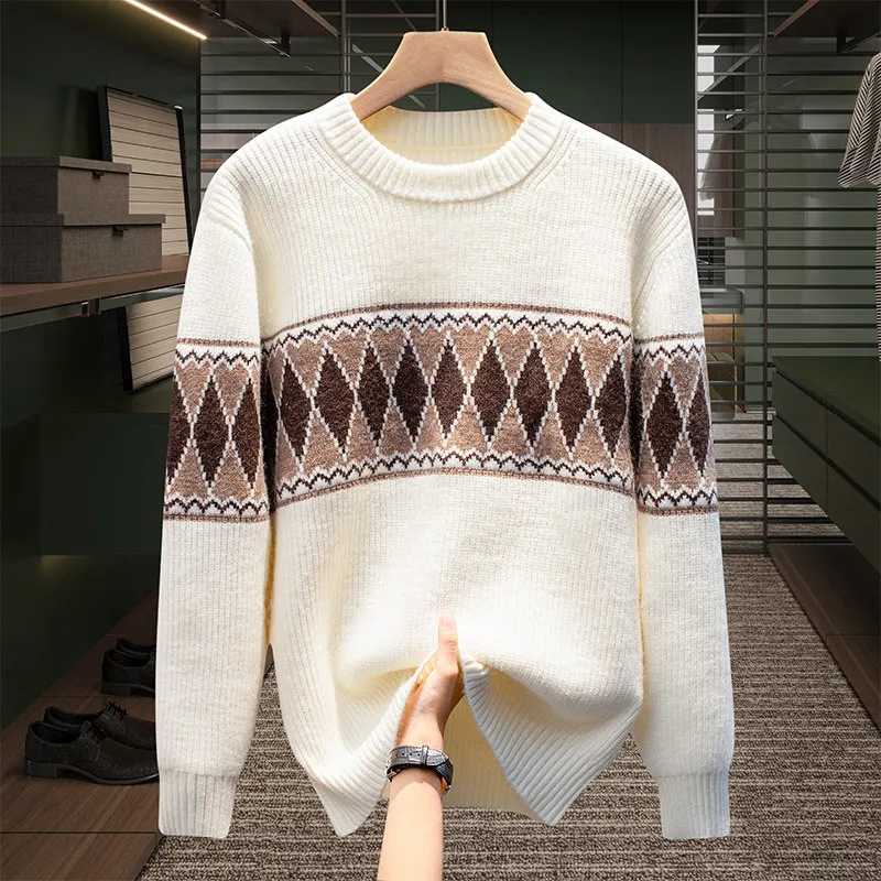 High Quali Men's round Ne Knitwear Faionable Casual Versatile Autumn Winter Color Blo Sweater Comfortable Warm Top
High Quali Men's round Ne Knitwear Faionable Casual Versatile Autumn Winter Color Blo Sweater Comfortable Warm Top