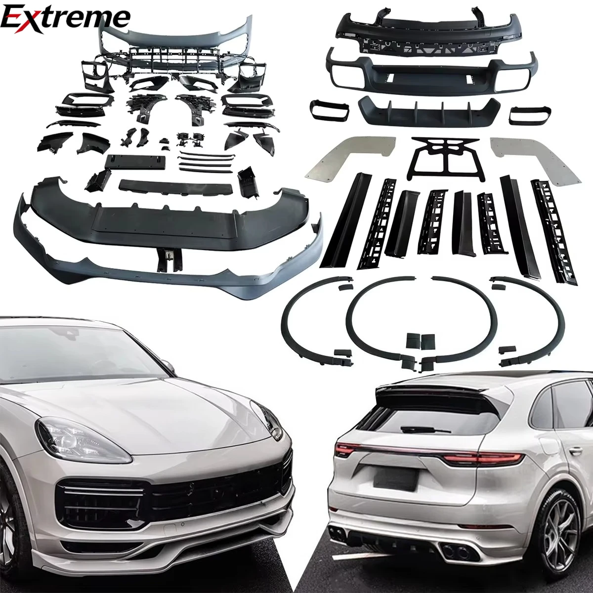 Perfect Fitment Bumpers Body Kit Use for Porsche Cayenne 9Y0.1 2018-2023 Change to Turbos Appearance Include Tkt Parts.
Perfect Fitment Bumpers Body Kit Use for Porsche Cayenne 9Y0.1 2018-2023 Change to Turbos Appearance Include Tkt Parts.