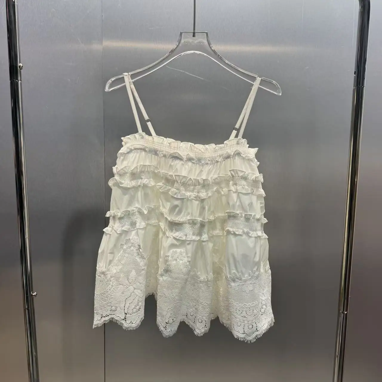 South Oil 2026 Summer New Gentle Style White Lace Heavy Work Multi-Layer Trendy Strap Women's Vest Top Cotton Blend Breathable
South Oil 2026 Summer New Gentle Style White Lace Heavy Work Multi-Layer Trendy Strap Women's Vest Top Cotton Blend Breathable
