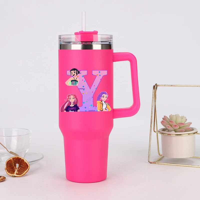 Kpop Demon Hunters Stainless Steel Insulated Cup Cartoon Letter Printed Water Cups Students Large Capacity Portable Water Bottle
Kpop Demon Hunters Stainless Steel Insulated Cup Cartoon Letter Printed Water Cups Students Large Capacity Portable Water Bottle
