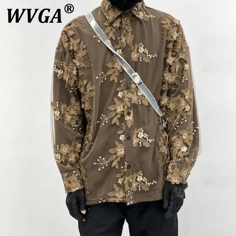 WVGA Shirts Spring Autumn New Man Tide High Street Embroidery Mesh Trendy Design Niche Chic Casual Long Sleeved Tops Ins W11313
WVGA Shirts Spring Autumn New Man Tide High Street Embroidery Mesh Trendy Design Niche Chic Casual Long Sleeved Tops Ins W11313