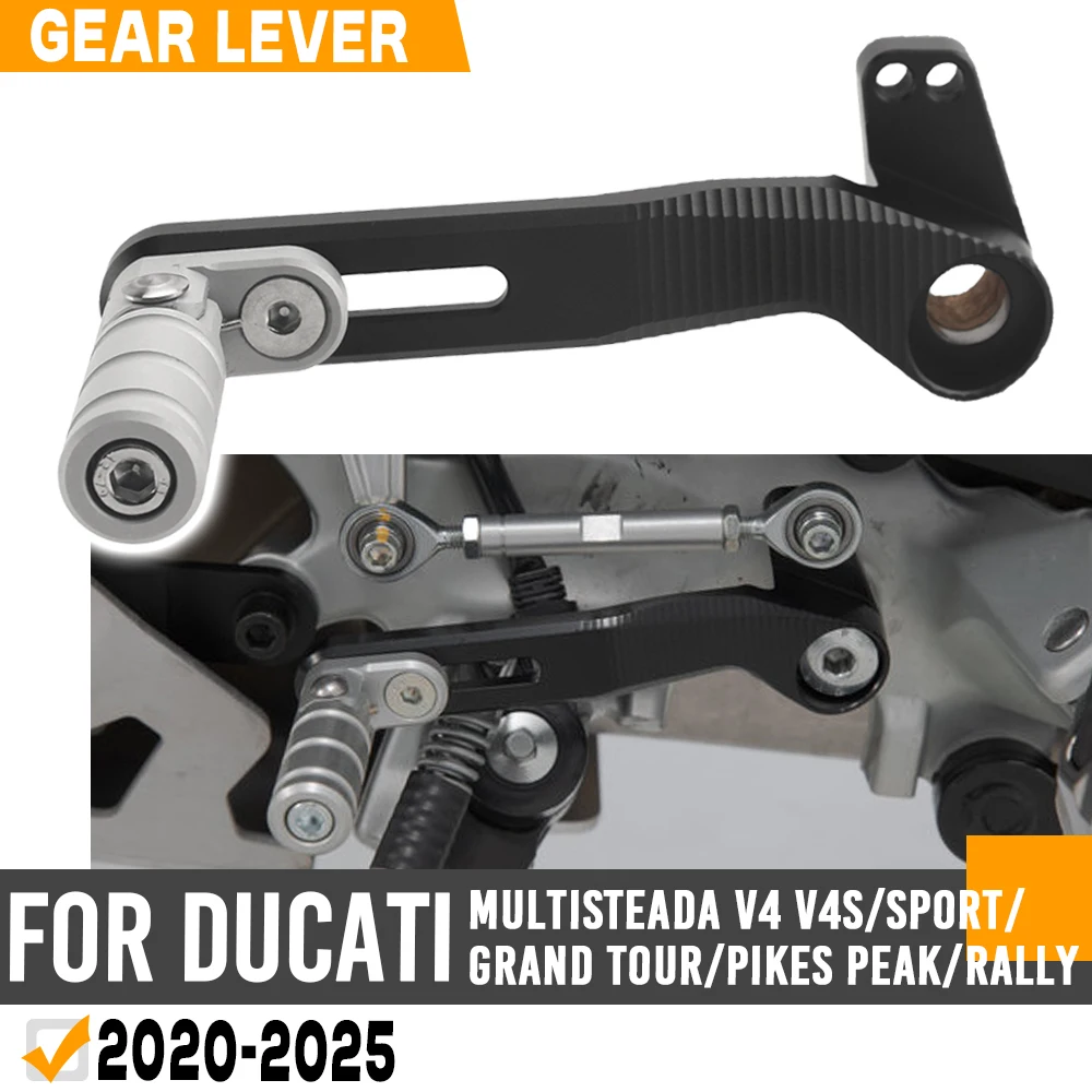 Мотоциклетный рычаг переключения передач, регулируемая педаль рычага переключения передач для DUCATI MULTISTRADA V4 S V4S Sport/Grand Tour V4Rally V4, пик 2025 
Мотоциклетный рычаг переключения передач, регулируемая педаль рычага переключения передач для DUCATI MULTISTRADA V4 S V4S Sport/Grand Tour V4Rally V4, пик 2025