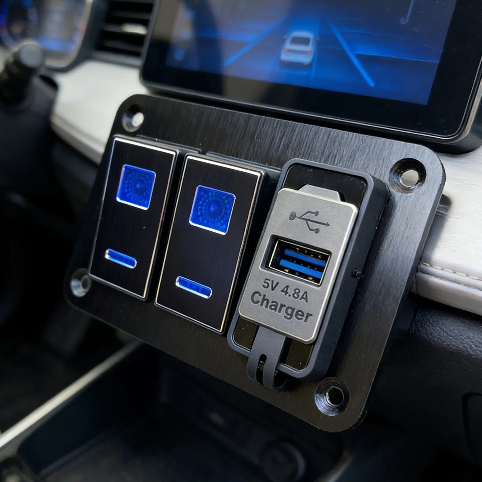 USB Metal 12V 24V Double Light Switch ON-OFF Rocker Switch Panel LED Toggle Switch Panels For Car Truck Caravan RV Camper Marine
USB Metal 12V 24V Double Light Switch ON-OFF Rocker Switch Panel LED Toggle Switch Panels For Car Truck Caravan RV Camper Marine