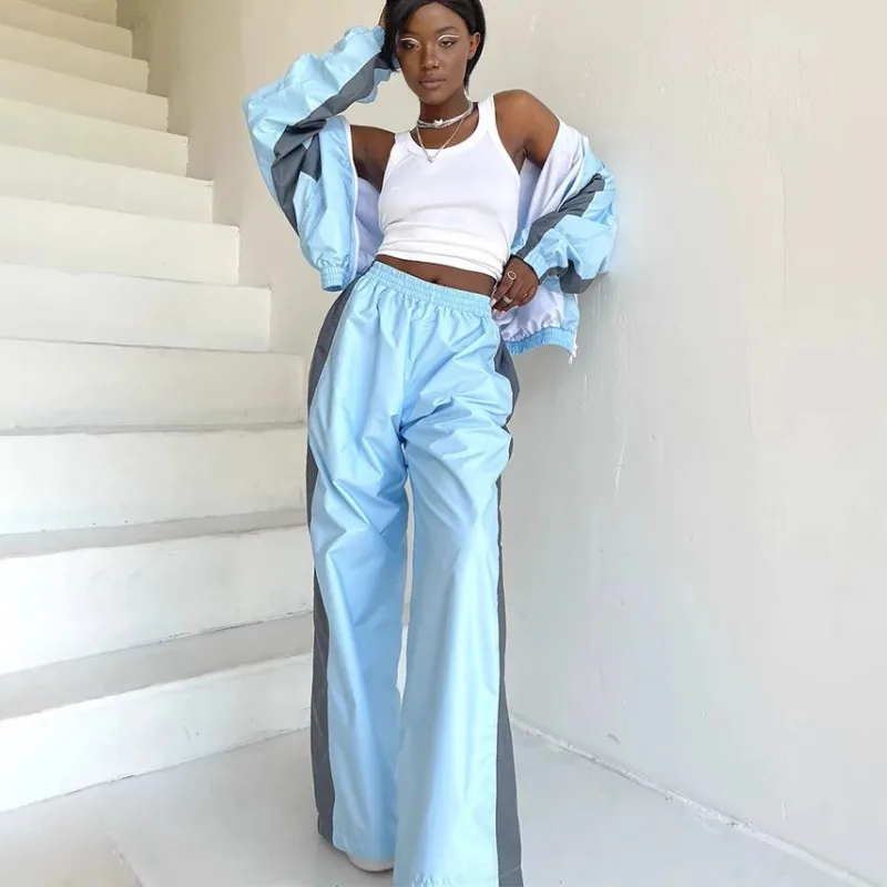 European American Women's Casual Suit Fashion Loose Color Matching Cardigan Comfortable Tops Trousers Sports Suit Street Hipster
European American Women's Casual Suit Fashion Loose Color Matching Cardigan Comfortable Tops Trousers Sports Suit Street Hipster