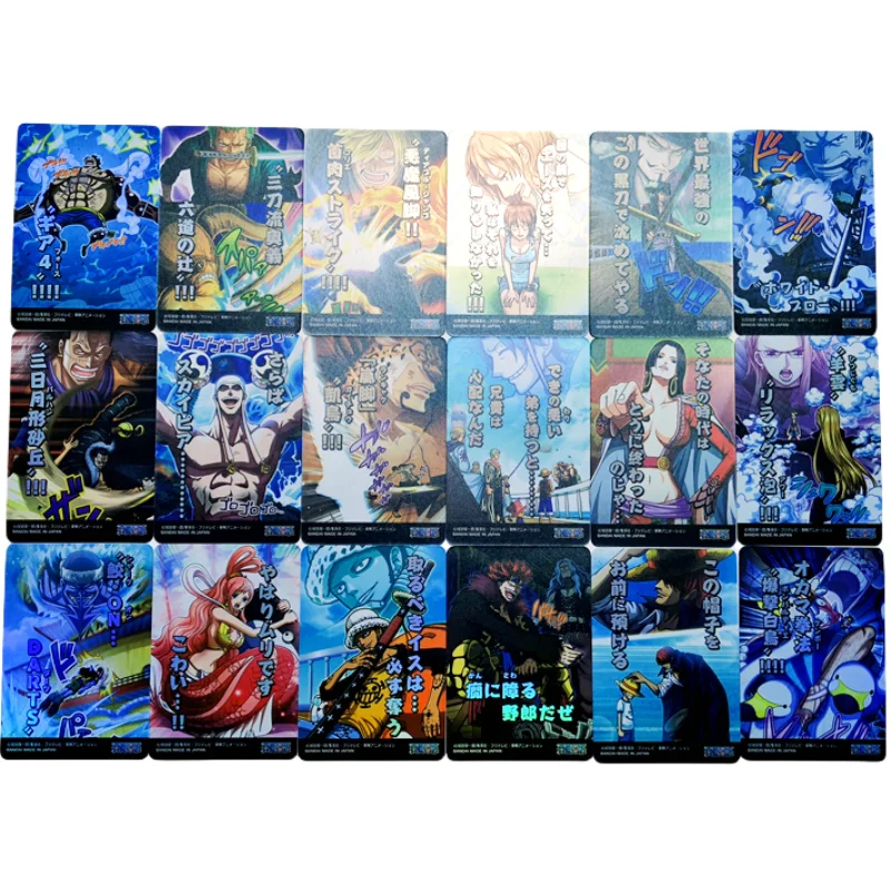 18/шт./набор цельные карты OPCG Hancock Luffy Sabo Ace Mihawk самостоятельное изготовление Аниме игра «сделай сам» Коллекционные игрушки воды пульсации флэш-карты
18/шт./набор цельные карты OPCG Hancock Luffy Sabo Ace Mihawk самостоятельное изготовление Аниме игра «сделай сам» Коллекционные игрушки воды пульсации флэш-карты