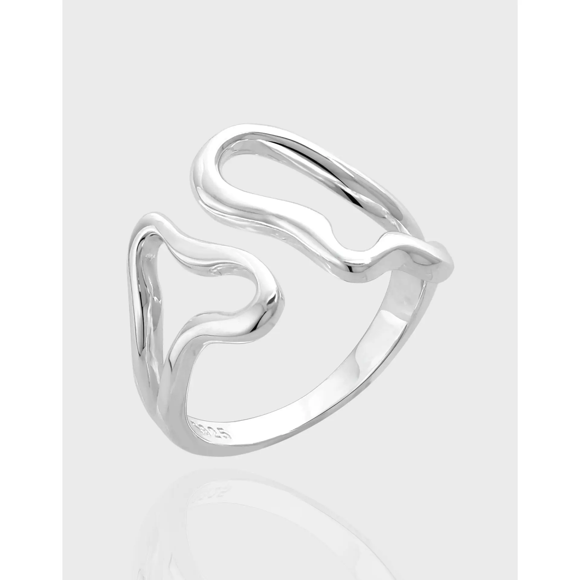 CHOZON S925 твердое серебро асимметричное кольцо в форме сердца французское современное оптовое регулируемое ювелирное изделие для женщин
CHOZON S925 твердое серебро асимметричное кольцо в форме сердца французское современное оптовое регулируемое ювелирное изделие для женщин