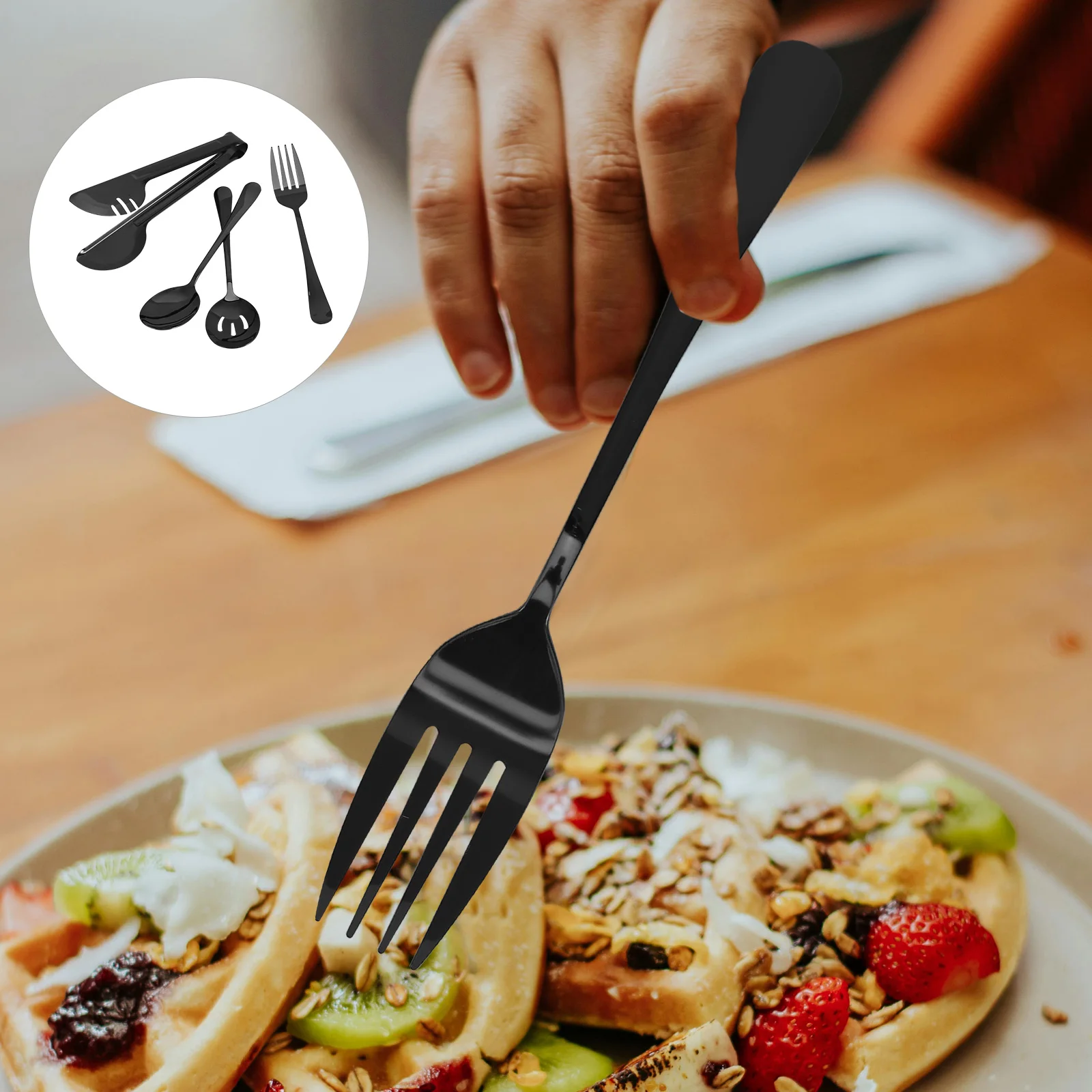 1 set 1 Set Set Stainless Steel Serving Spoons Forks For Party Stainless Steel Fork Buffet Restaurant Home Kitchen Tableware
1 set 1 Set Set Stainless Steel Serving Spoons Forks For Party Stainless Steel Fork Buffet Restaurant Home Kitchen Tableware