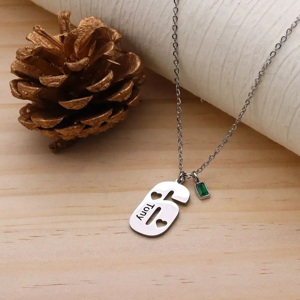 Chandler Custom Name Stainless Steel Chain Number 6 Pendant Necklace for Women Men Lucky Number Trend Chain Party Jewelry Gifts
Chandler Custom Name Stainless Steel Chain Number 6 Pendant Necklace for Women Men Lucky Number Trend Chain Party Jewelry Gifts