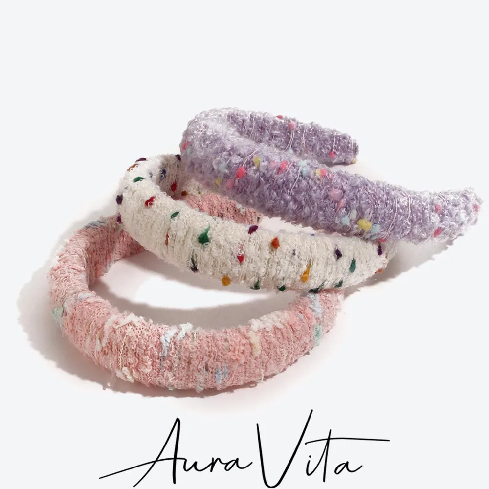 AuraVita Winter New Trend Multi Color Wide Edge Hair Hoop Birthday Party Creative Headband Women's Elegant Hair Accessories Gift
AuraVita Winter New Trend Multi Color Wide Edge Hair Hoop Birthday Party Creative Headband Women's Elegant Hair Accessories Gift