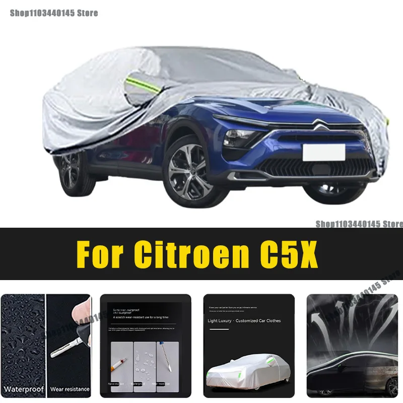 Full Car Covers Outdoor Sun UV Protection Dust Rain Snow Oxford cover Protective For Citroen C5X Accessories
Full Car Covers Outdoor Sun UV Protection Dust Rain Snow Oxford cover Protective For Citroen C5X Accessories
