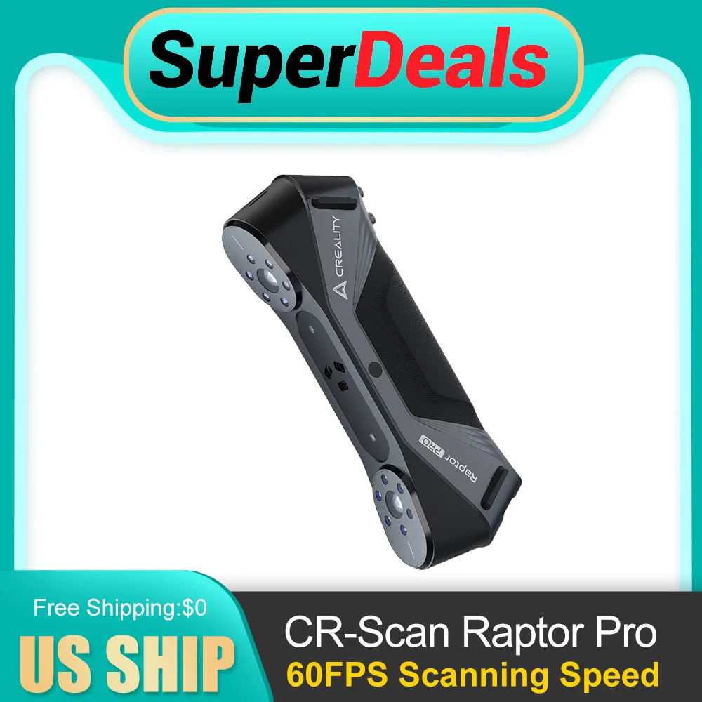 【New】Creality CR-Scan Raptor Pro 22 Intersect +7 Parallel Blue Lines & NIR 3D Scanner for 3D Printing 60FPS Scanning Speed
【New】Creality CR-Scan Raptor Pro 22 Intersect +7 Parallel Blue Lines & NIR 3D Scanner for 3D Printing 60FPS Scanning Speed