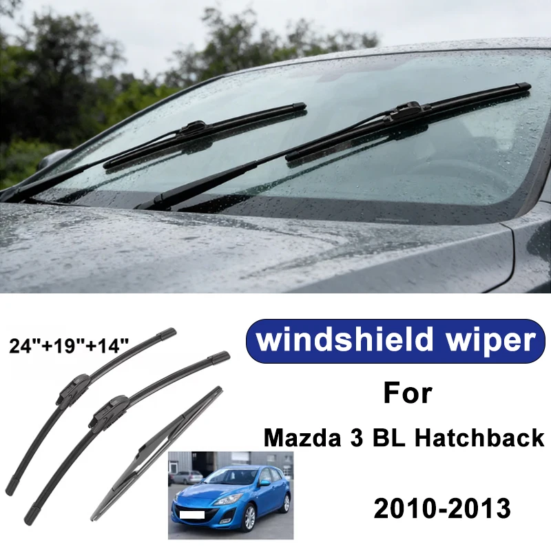 For Mazda 3 BL Hatchback 2010-2013 car windshield front/rear wipers, silent wiper blades,car blade brush accessories
For Mazda 3 BL Hatchback 2010-2013 car windshield front/rear wipers, silent wiper blades,car blade brush accessories