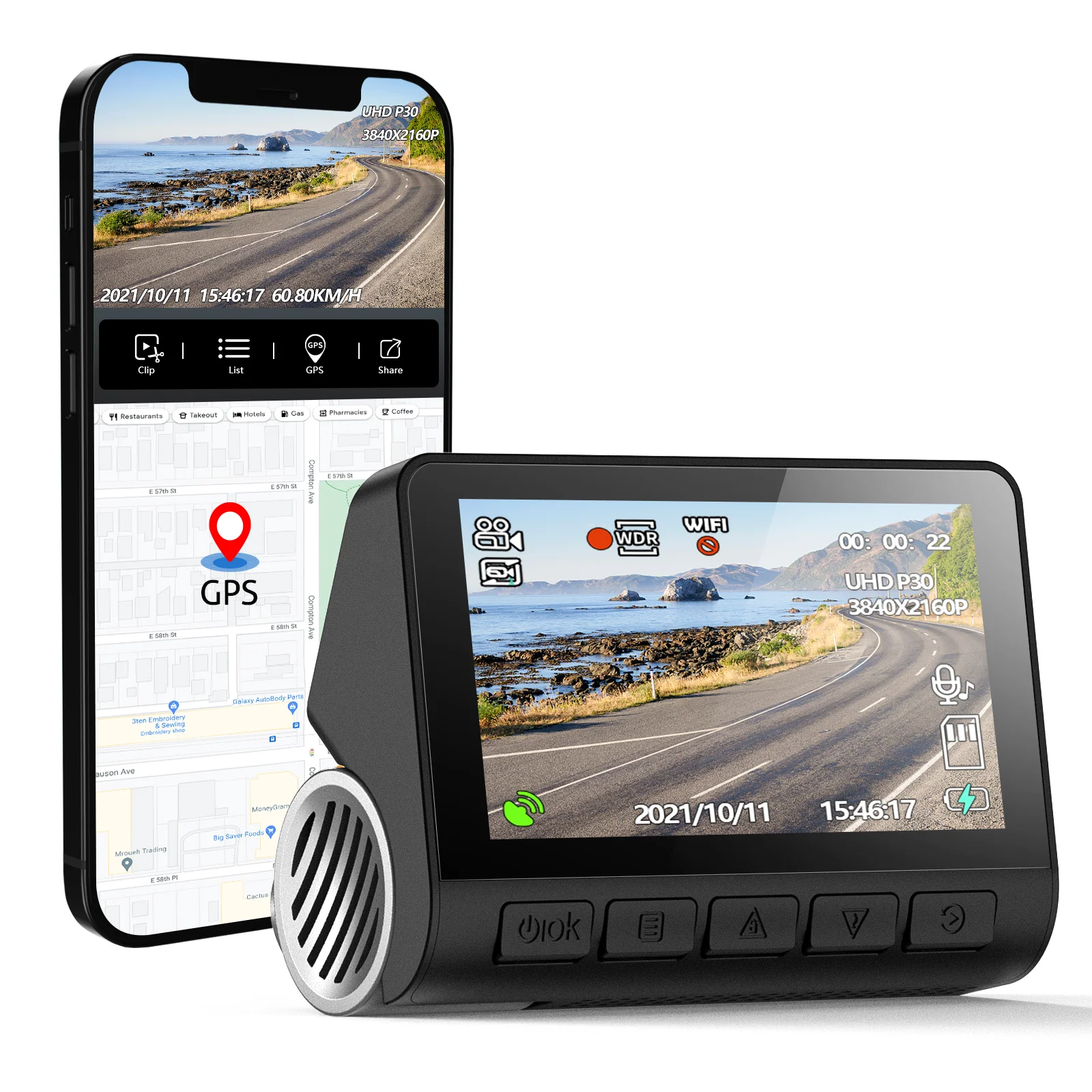 Factory Price UHD 4K GPS WIFI Car Black Box Universal Car Black Box
Factory Price UHD 4K GPS WIFI Car Black Box Universal Car Black Box